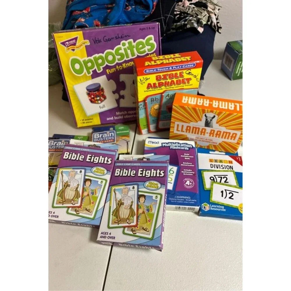 Various flash cards and learning games see description for list